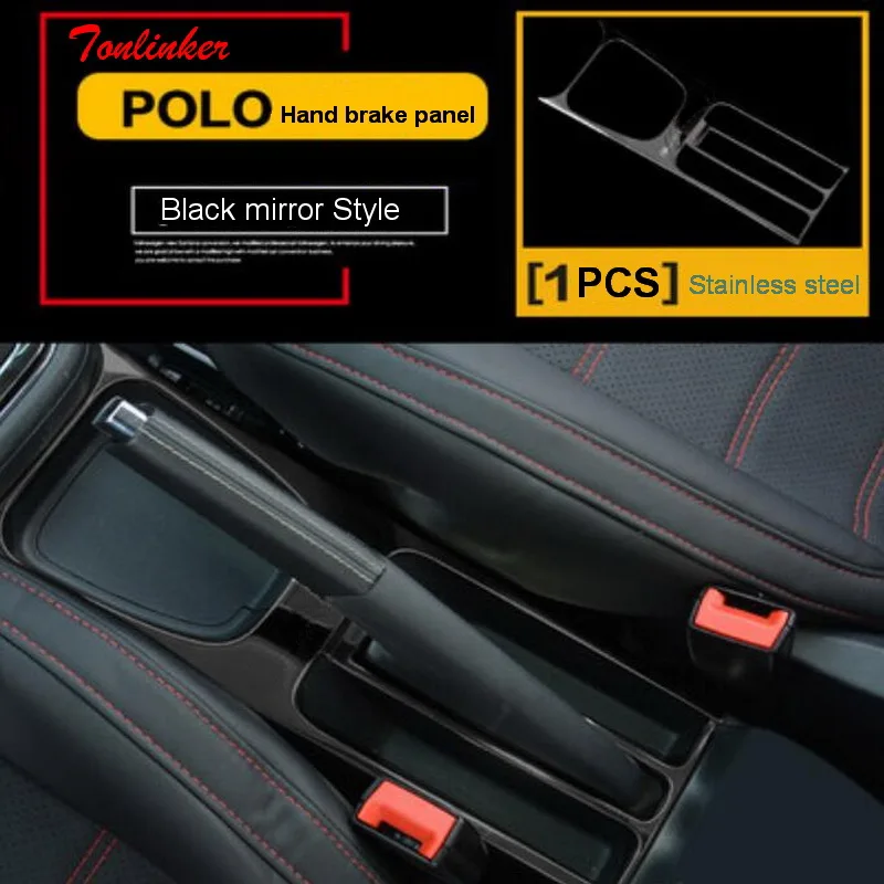 Наклейки Tonlinker для интерьера стакана с водой Volkswagen Polo 2011-17 Стайлинг автомобиля 1-2