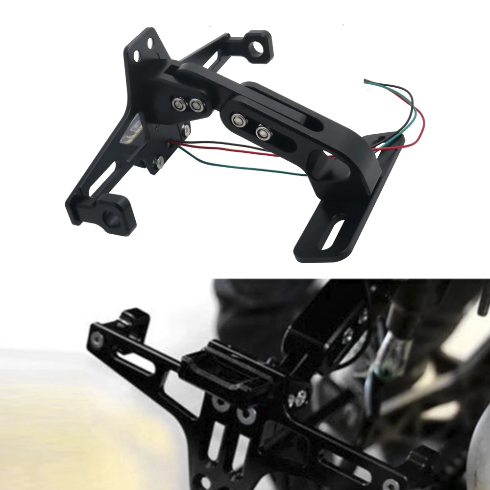 Мотоцикл номерной знак кронштейн держатель с светильник для Honda CB 599 919 400 CB600 HORNET CBR 600 F2 F3 F4 F4i 900RR 250 VTR