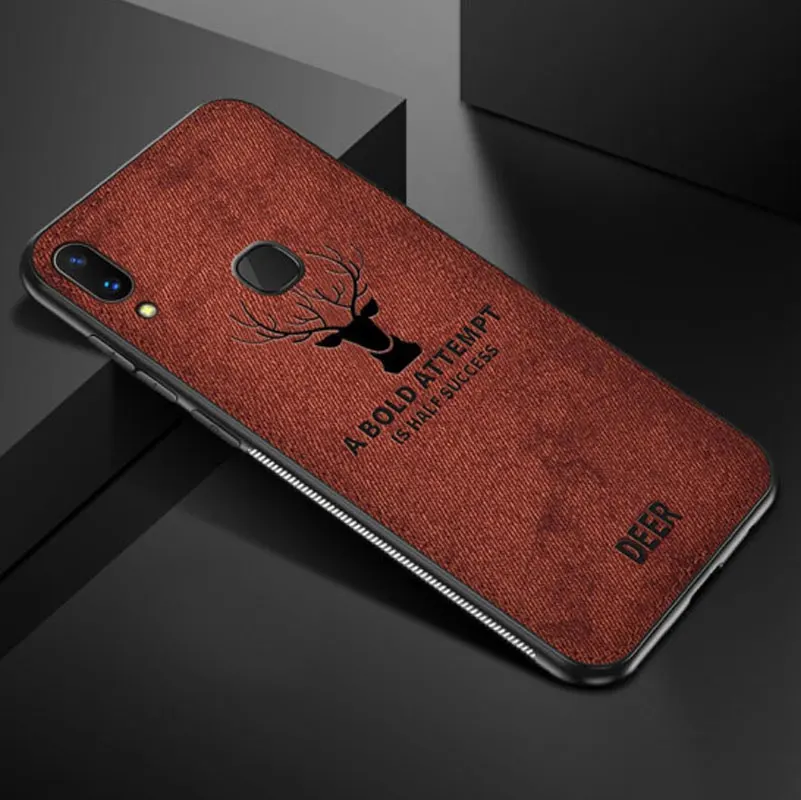 Коричневый Для Xiao mi Red mi 7 Note 7 6 Pro 5A 5 Plus 6A mi 9 SE Pocophone F1 mi 8 Lite mi 5X A1 A2 Lite тканевый чехол с оленем - Цвет: Коричневый
