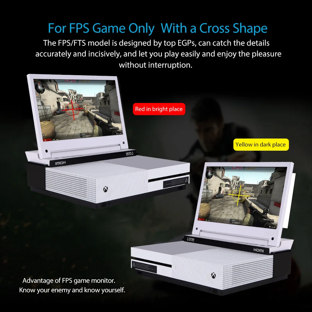 G-STORY 11,6 ''HDR FHD 1080P Портативный игровой монитор для ухода за глазами для Xbox One S и Xbox One X с FreeSync