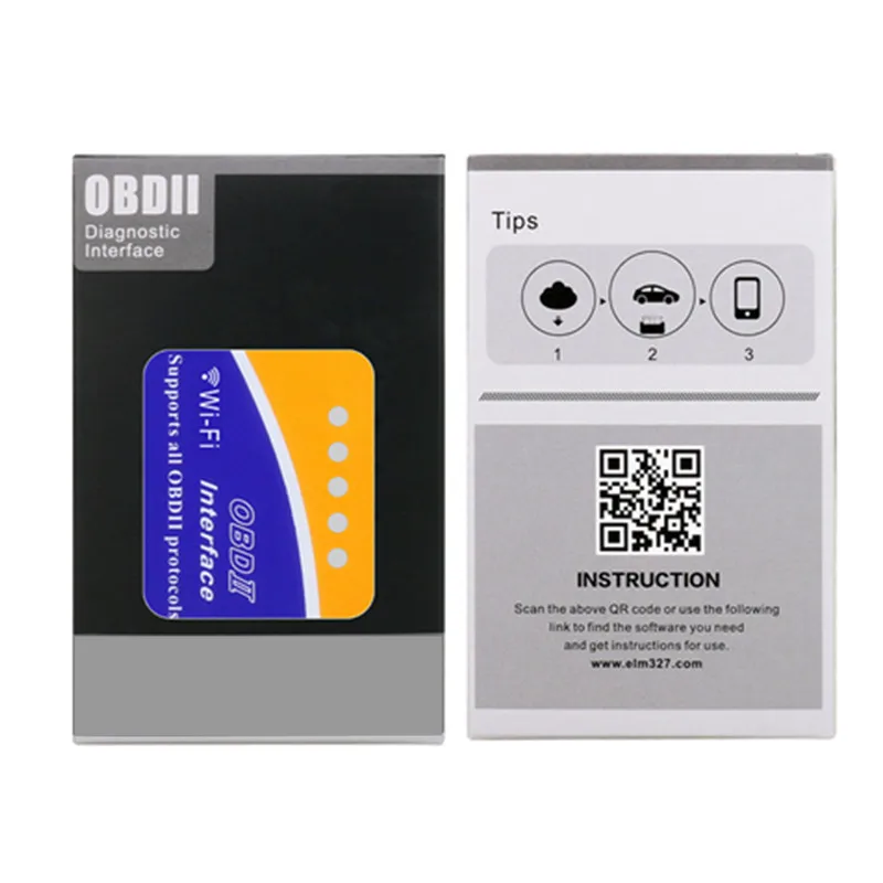 Сканер ELM327 OBD2 V1.5 Wifi 16 Pin eml 327 диагностический инструмент считыватели кодов
