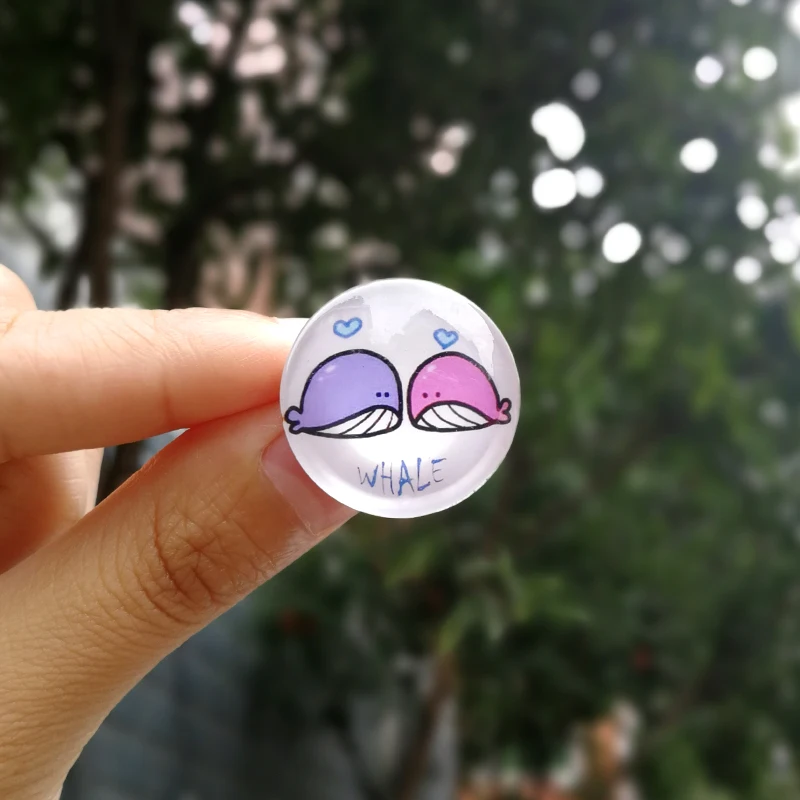 Nengdou S36 КИТ Значки с героями мультфильмов стеклянная брошь harajuku аксессуары для детей океан животных рюкзак значки kawaii булавка для мальчика