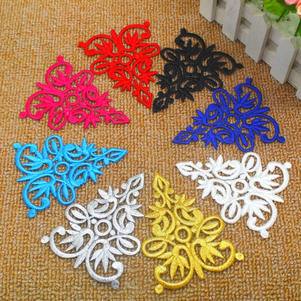 

Золотые костюмы для косплея, Аппликации, 20 шт., золотые вышитые нашивки, утюжок на золоте, 10 см * 7,5 см