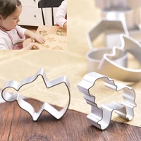 10pcs form for cookie fondant cake biscuit cutter 3d diy sugar craft decorating tool baking cookie cutter baking tools bm43