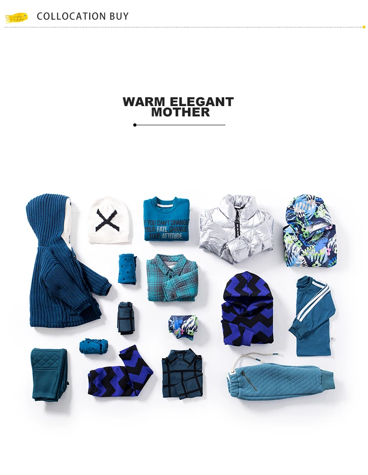 Mayas Printed Warm Winter Zipper Boys Parka Children Soft Wave Hooded Fashion Coat Boys Thickening Full Sleeves New Jacket 81234
