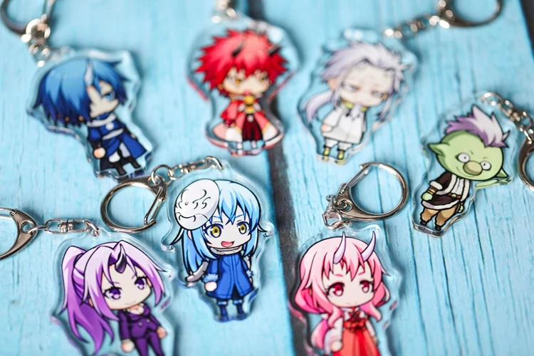Аниме Tensei Shitara Suraimu Datta Ken Rimuru Tempest benimaru shuna shion акриловый брелок для ключей Брелоки