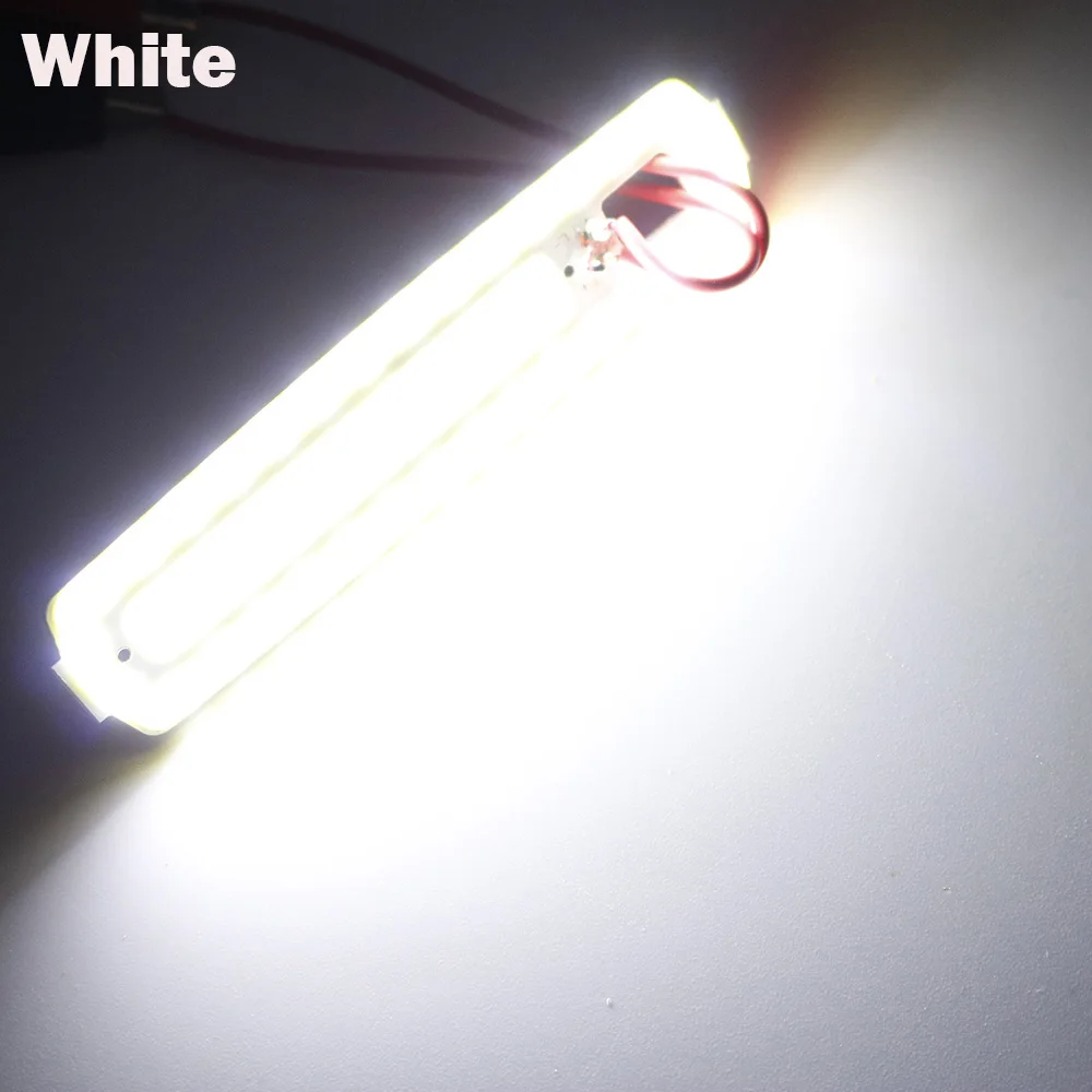 LED COB 87*20 мм 2 Вт 3 Холодный белый красный желтый светодиодные бар лампы полосы