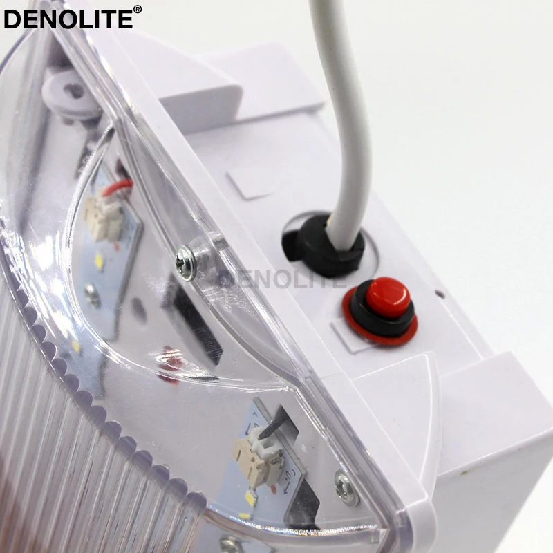 DENOLITE AC85-265V настенный светодиодный подсветка аварийного выхода неподдерживаемый светодиодный индикатор знак света с литиевой батареей SORTIE