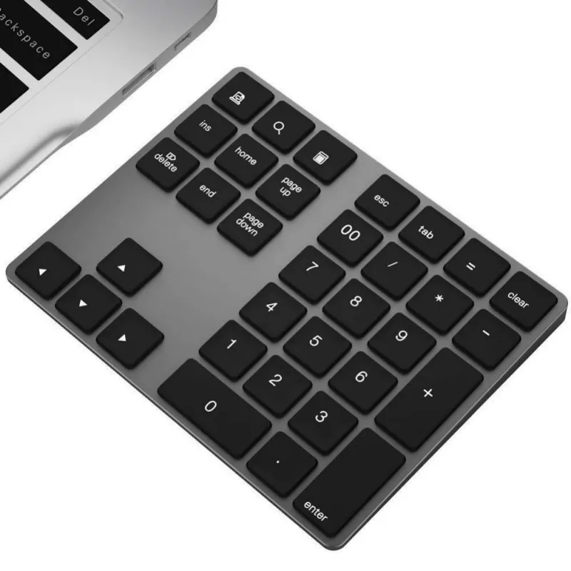 34 Keys Bluetooth Wireless Numeric Keypad Mini Numpad with More Function Keys Digital Keyboard For PC Macbook Number Pad Mini