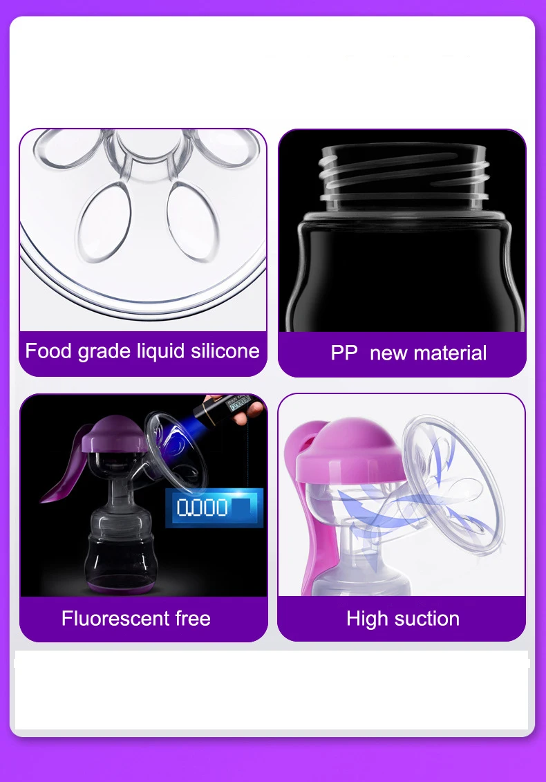 Ручной молокоотсос мощный детский сосок всасывающий ручной молокоотсос бутылочки для кормления молока молокоотсосы для младенцев