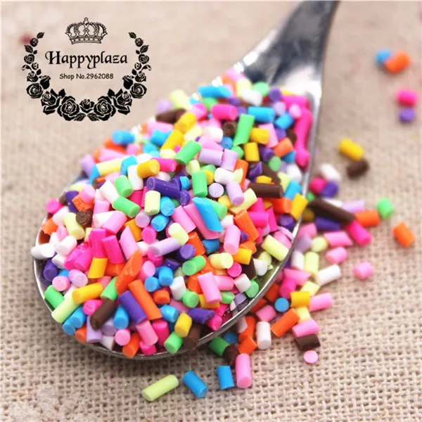 granule 30g 30 г смешанные цвета Полимерная глина сердце/звезда/цветок/лук/снежинка/круглый/кости ломтик/гранулированный для телефона чехол/хлеб крошки DIY - Цвет: granule 30g