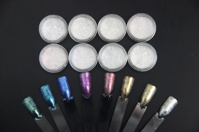 Docaty лак для ногтей 8 видов цветов 1 коробка цветной зеркальный блеск Гель-лак