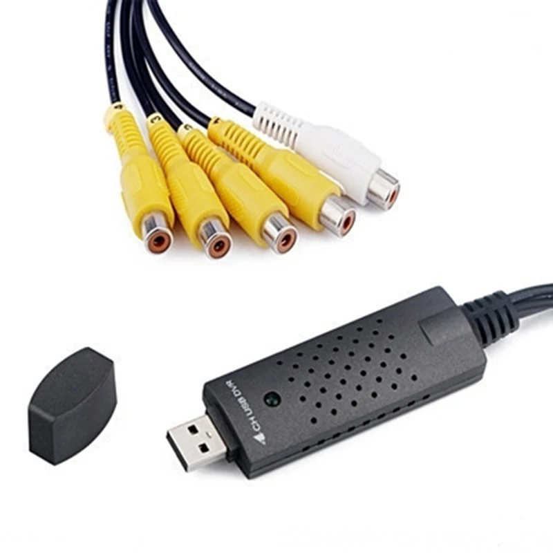 4 канальный USB видеорегистратор адаптер видеозахвата usb для смены видео на экран