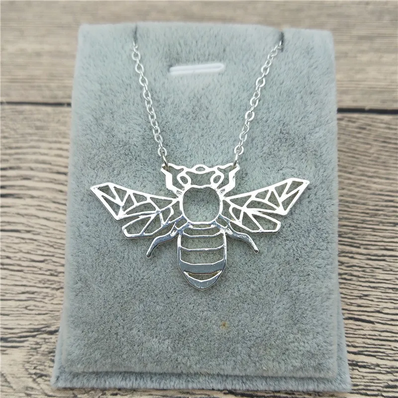 Ожерелье в стиле оригами и би модное ожерелье с кулоном пчела женские модные
