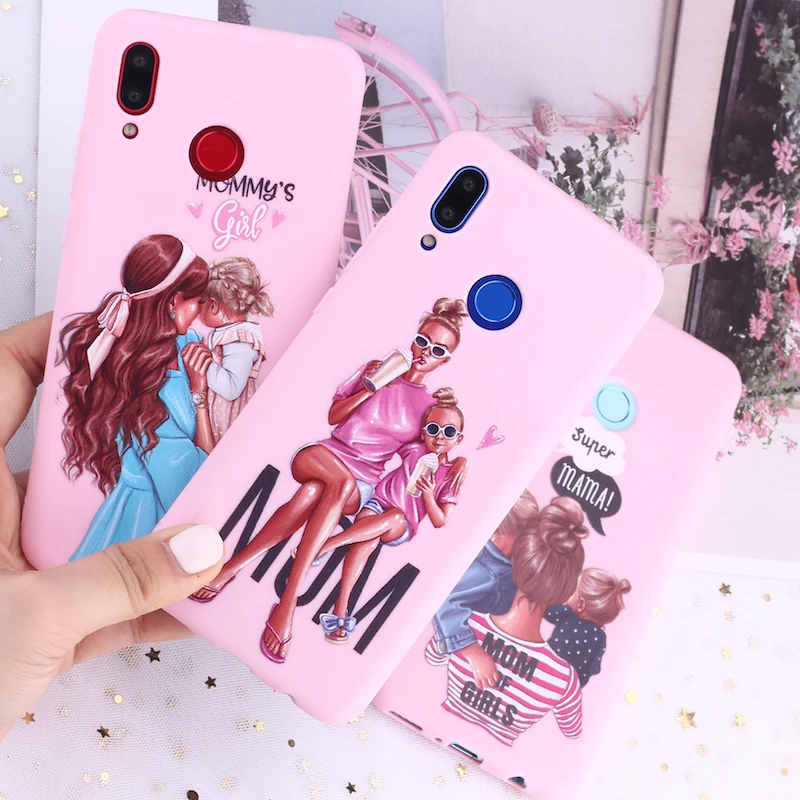 Для Samsung S8 S9 S10 S10e S20 Plus Note 8 9 10 A7 A8 принцессы Одежда для мамы папы и ребёнка Конфеты