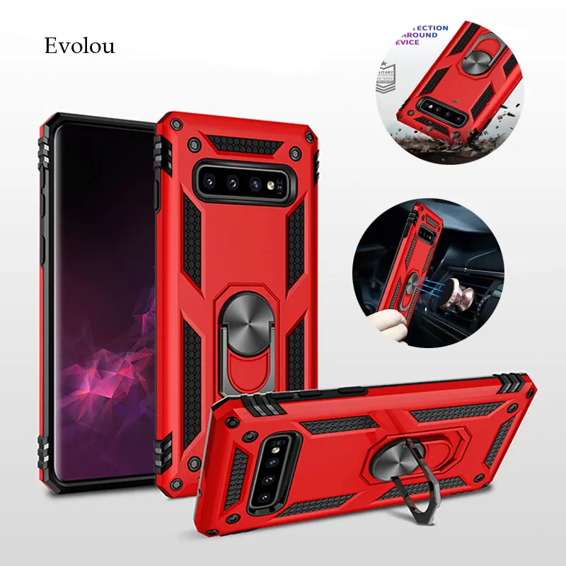Чехол для Samsung Galaxy S10 Plus автомобильный держатель Магнитный на присоске