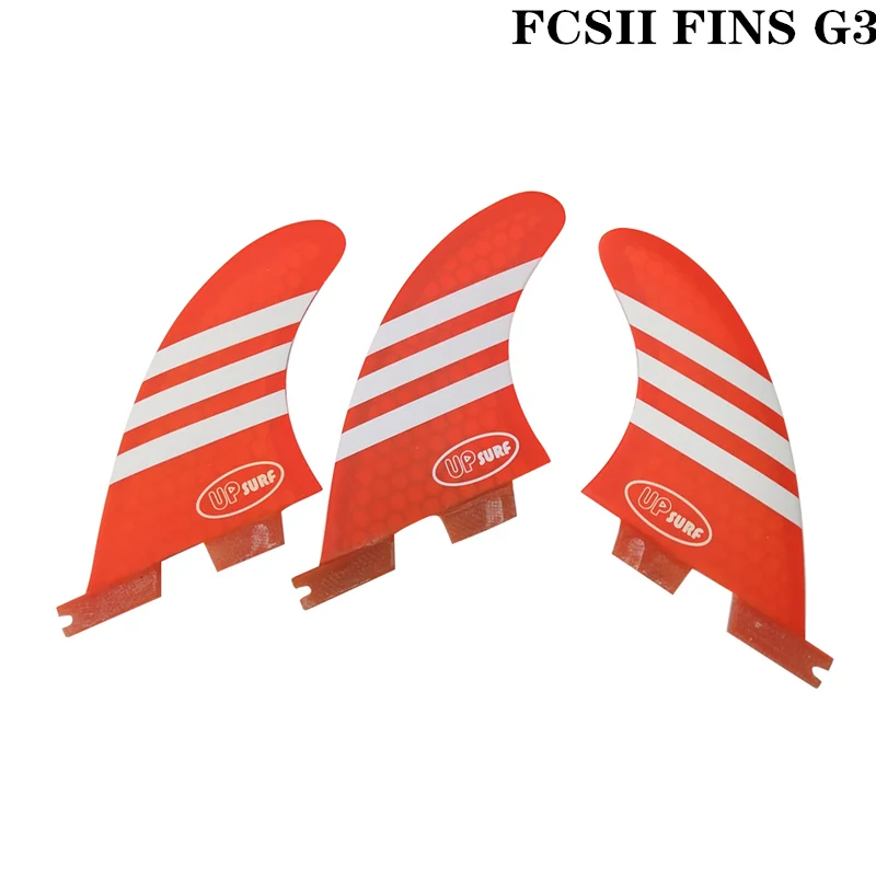 Плавники для серфинга FCS2 G3 красные/синие/белые/зеленые сотовые плавники трехслойные из стекловолокна