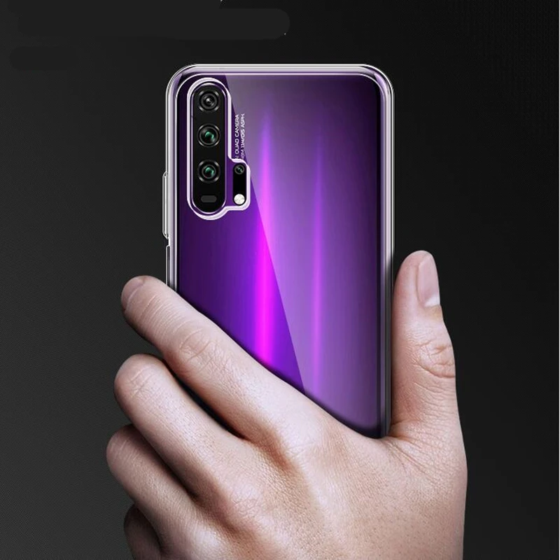 Чехол для Huawei Honor 20 Pro матовый и прозрачный тонкий ТПУ силиконовый мягкий