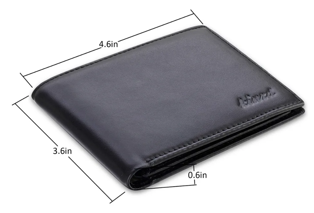 Мужские RFID Блокировка trifold бумажник натуральная кожа безопасности держатель