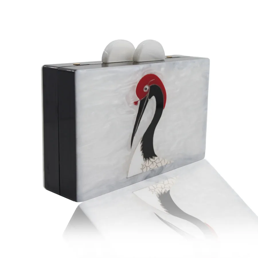 Акриловые Красные Женские сумки-мессенджеры с узором винтажные повседневные