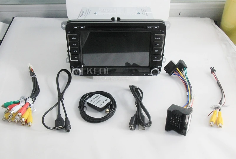 Android 4.4.4 автомобильный DVD GPS навигации 1024*600 4 ядра для Фольксваген Skoda поло Golf 5 6 Passat Jetta tiguan Touran caddy