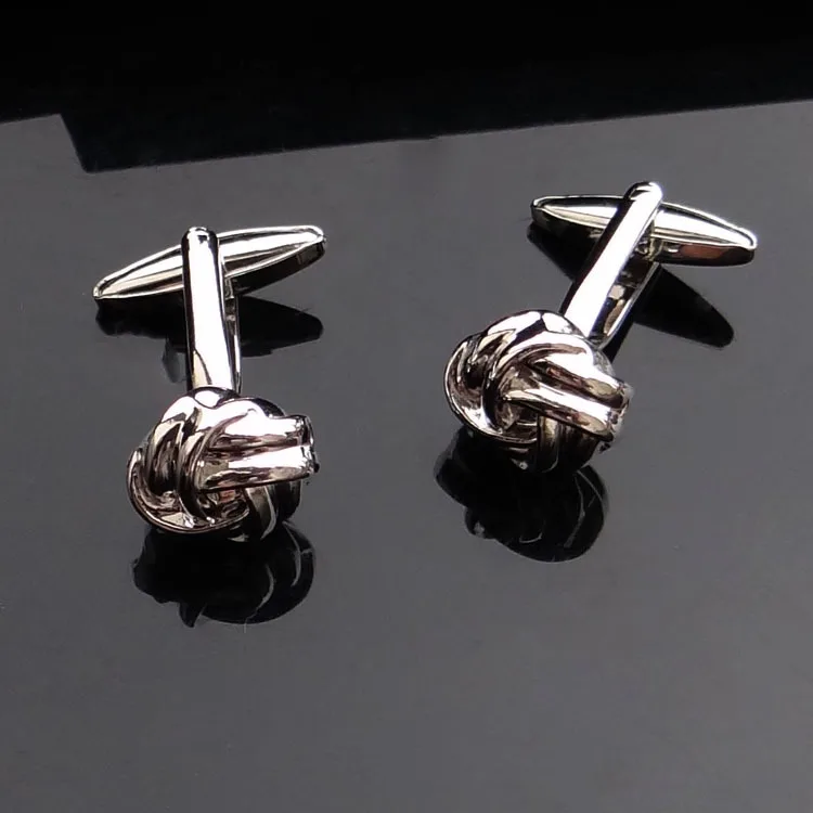 Круглые блестящие Серебристые золотистые полые запонки для мужчин и женщин