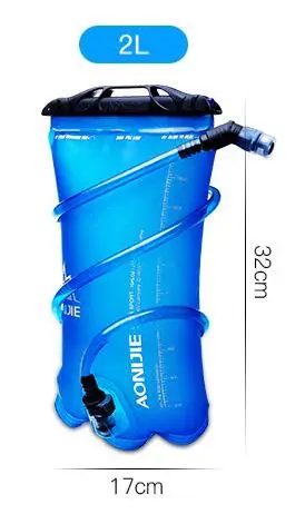AONIJIE 1.5L/2L/3L Открытый Велоспорт Бег Складная ТПУ сумка для воды спортивная Гидратация мочевого пузыря для кемпинга Пешие прогулки альпинизм - Цвет: 2L