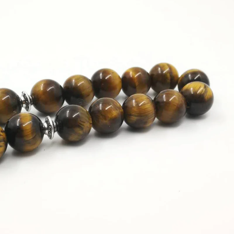 Новый стиль мужской Tasbih 2019 стильный тигровый глаз натуральный камень