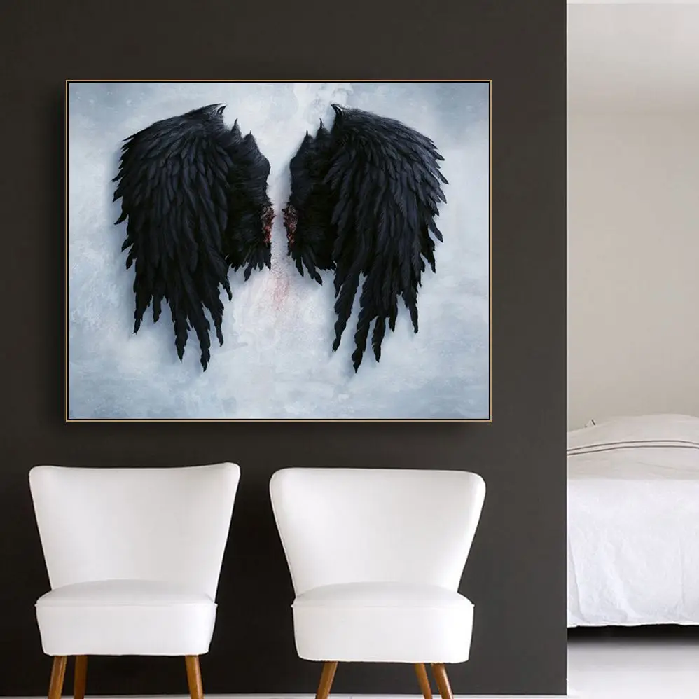 Постер с принтом Крылья Ангела для украшения дома Картина на холсте спальни