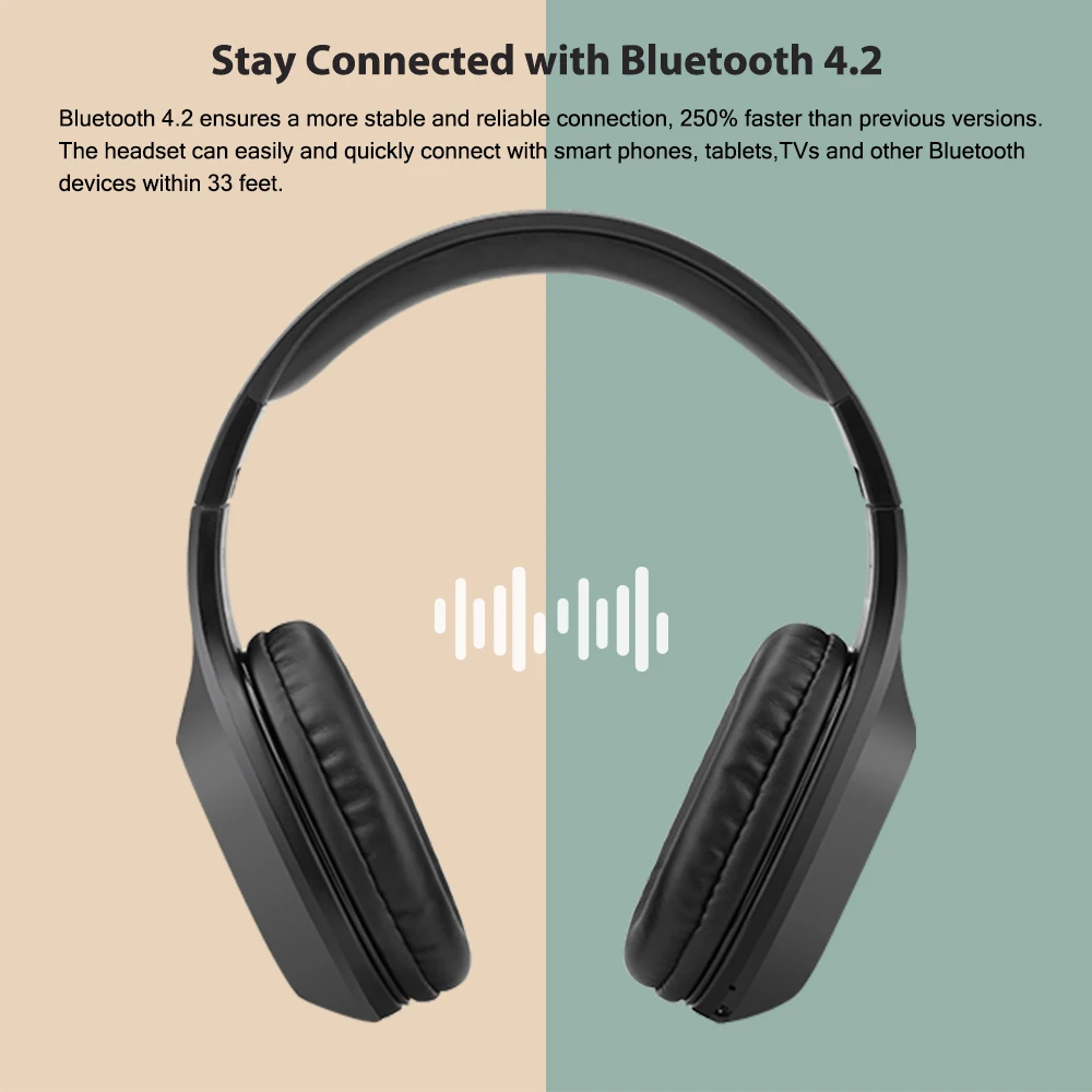 Mixcder HD901: полноразмерные, беспроводные, блютуз наушники с микрофоном и поддержкой флеш кары памяти