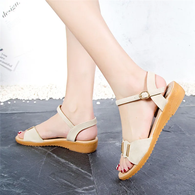 Сандалии в римском стиле женские сандалии ретро обувь на платформе Летняя
