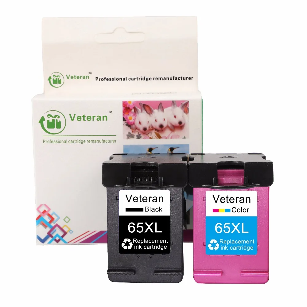 Ветеран 65XL совместимый для hp 65 XL новый чип картридж Envy 5010 5020 5030 5032 5034 5052 5055 2623