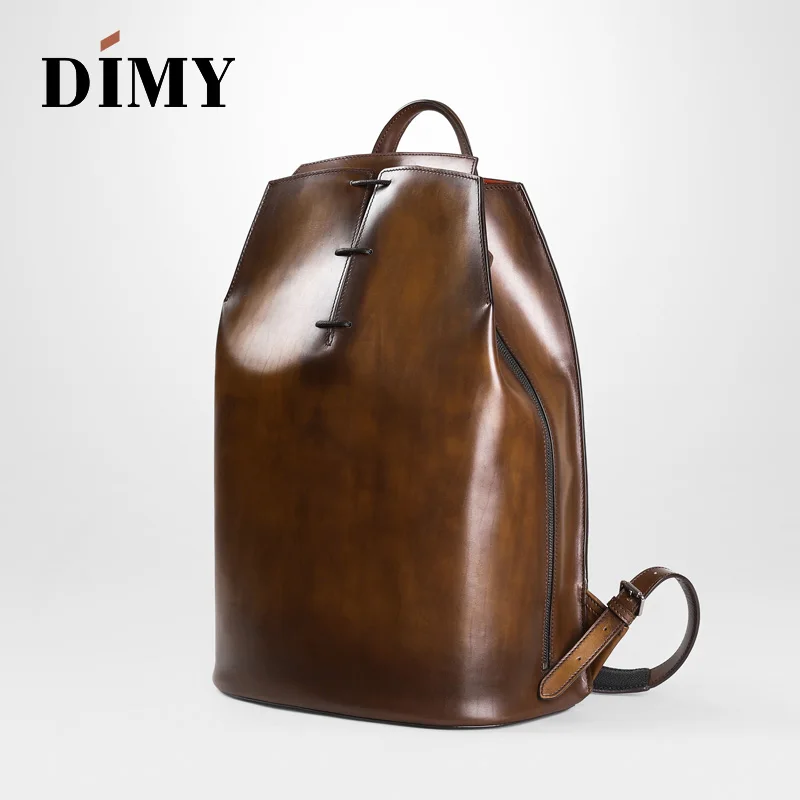 Мужской рюкзак из натуральной кожи DIMY ручной телячьей 2019 | Багаж и сумки