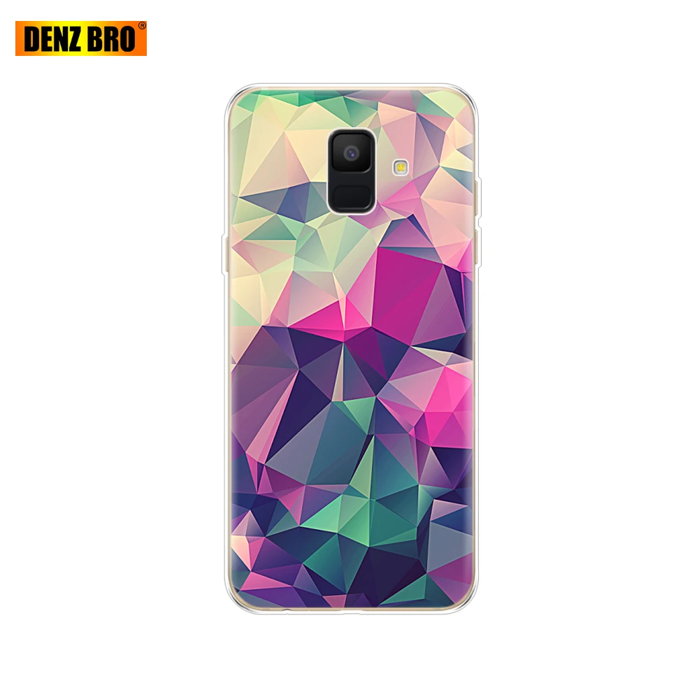 Для samsung Galaxy A6 чехол Dual SIM SM A600 A600F чехол для телефона samsung A6 plus A605 A605F защитный ковер бампер - Цвет: 61858