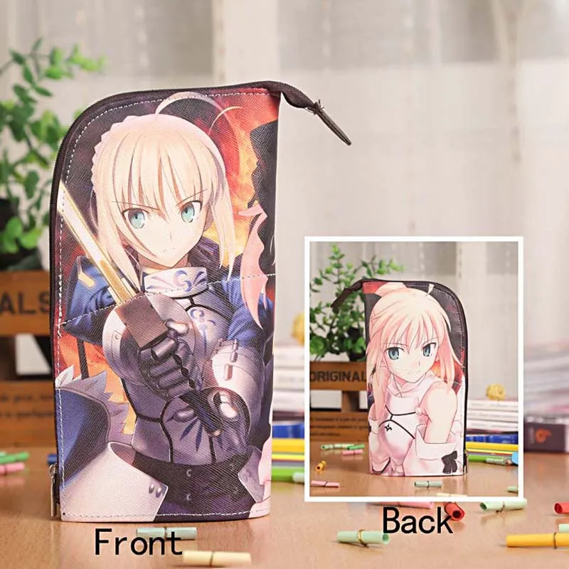 Аниме Fate Stay Night Saber Lily водонепроницаемый PU чехол для канцелярских