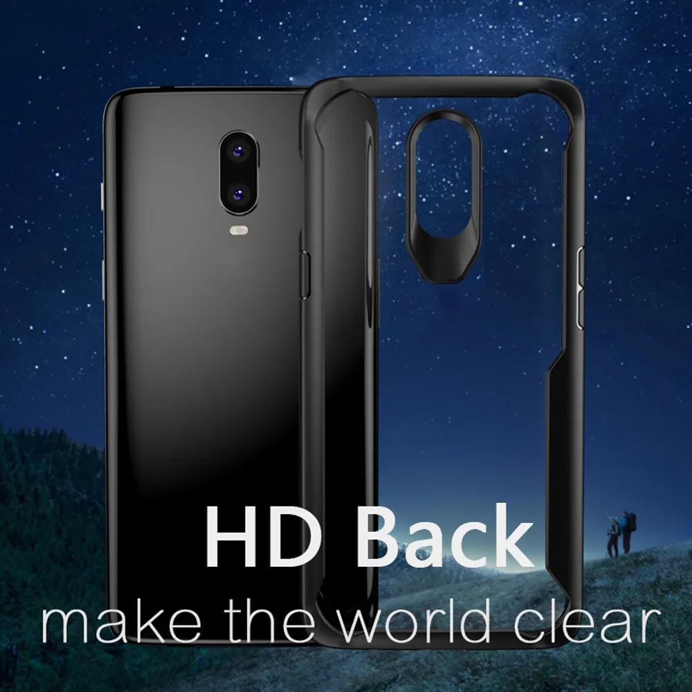 Чехол для телефона для OnePlus 7 Pro Чехол прозрачный акриловый ТПУ Мягкий силиконовый чехол для One Plus 7 7T Pro чехол s OnePlus 6T аксессуары