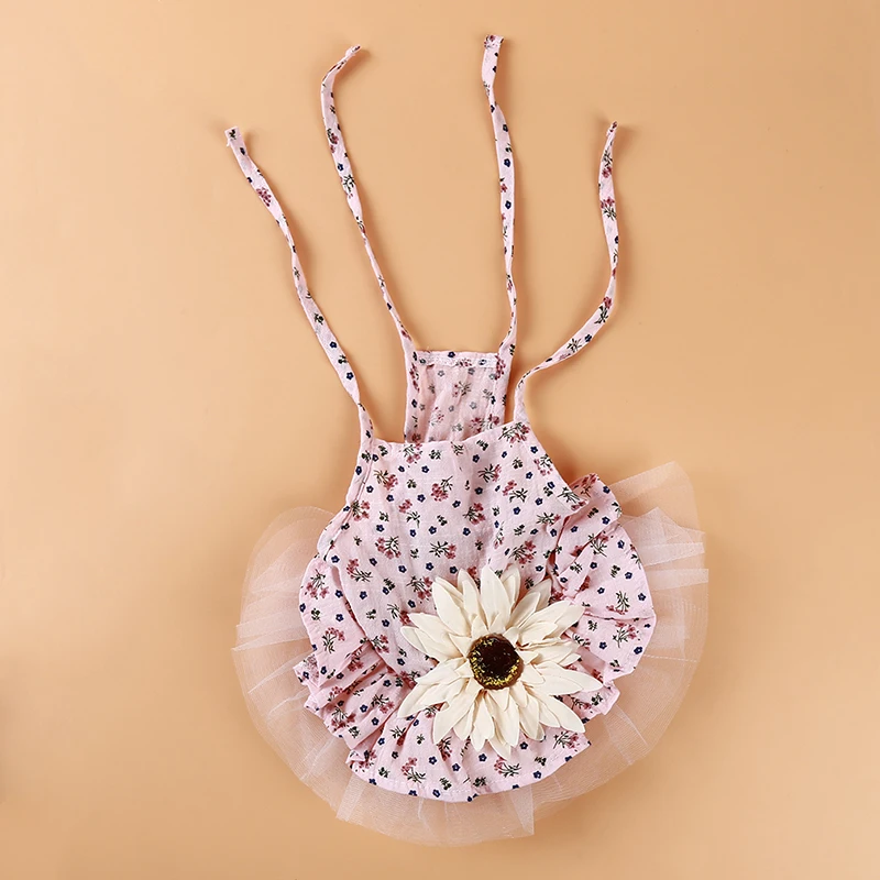 Цветочное украшение платье для собак юбка питомцев пачка щенков милая Одежда с
