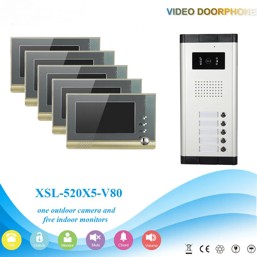 Yobangбезопасности вилла квартира глаз дверной звонок 7 &quotTFT lcd цветной видео