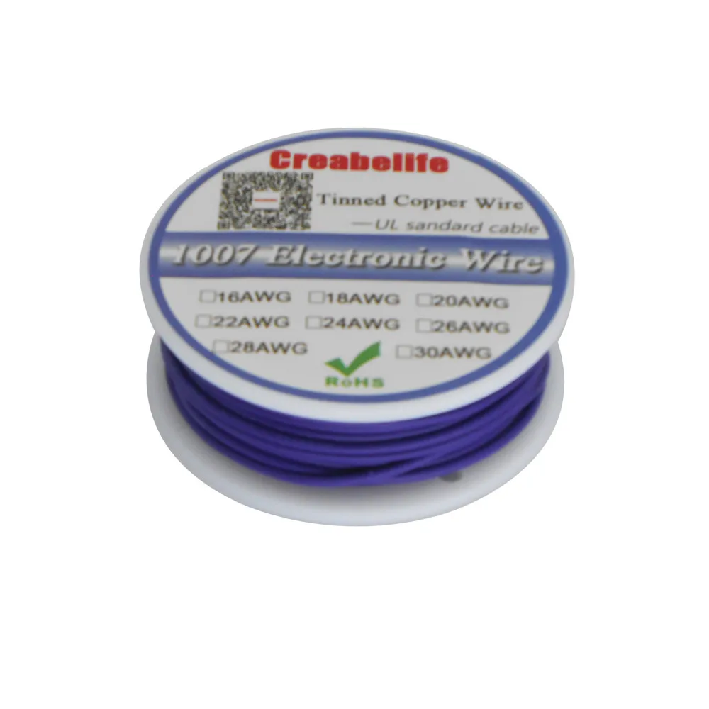 10 м/UL 1007 24AWG 12 цветов на выбор шариковая посылка Электрический провод кабель Линия авиакомпания Луженая Медь PCB Провод RoHS провод