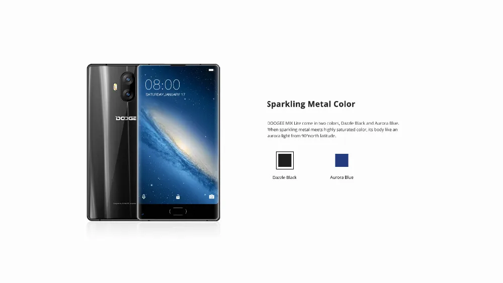 DOOGEE MIX Lite 4G LTE мобильный телефон Android 7 0 MTK6737 2 ГБ + 16 Гб четырехъядерный 13MP 5 &quotБезель