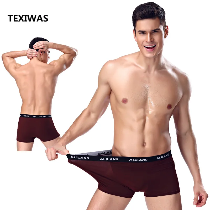 2019 Боксеры 5 шт./лот брендовые Сексуальные трусы больших размеров мужское нижнее