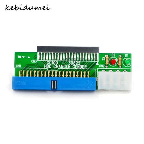 Kebidumei 44Pin 2 5 &quotHDD до 3 5&quot IDE 40Pin интерфейс жесткий диск HDD конвертер адаптер для