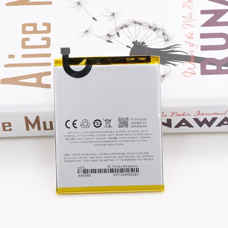 Сменный аккумулятор для Meizu Meilan Note 6 BA721 3920 мАч | Мобильные телефоны и аксессуары