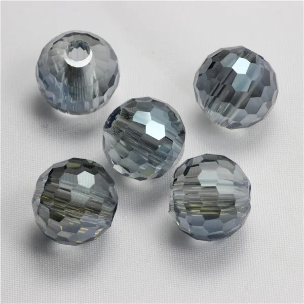 ink blue ZHUBI AAA 96 граненые шарики 14 мм 10 шт. Амулеты с покрытием стеклянные бусины, украшения для рукоделия хрустальные поделки Бисероплетение для украшения - Цвет: ink blue