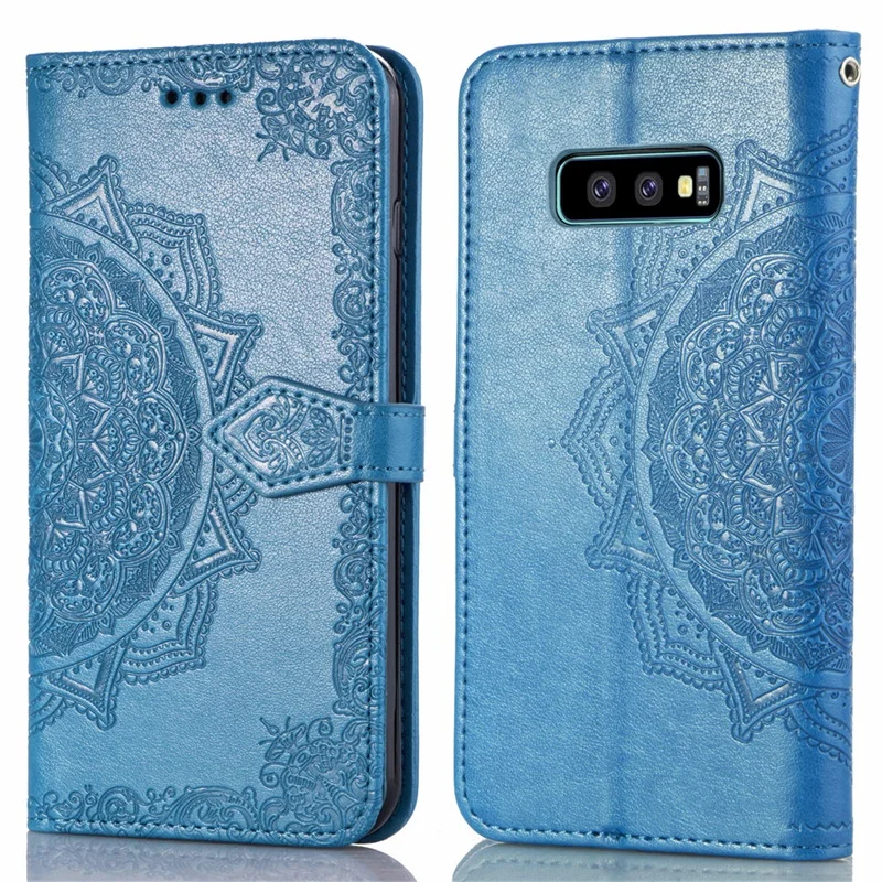 Чехол для Samsung Galaxy S10E чехол с откидной крышкой и тиснением защитный бампер