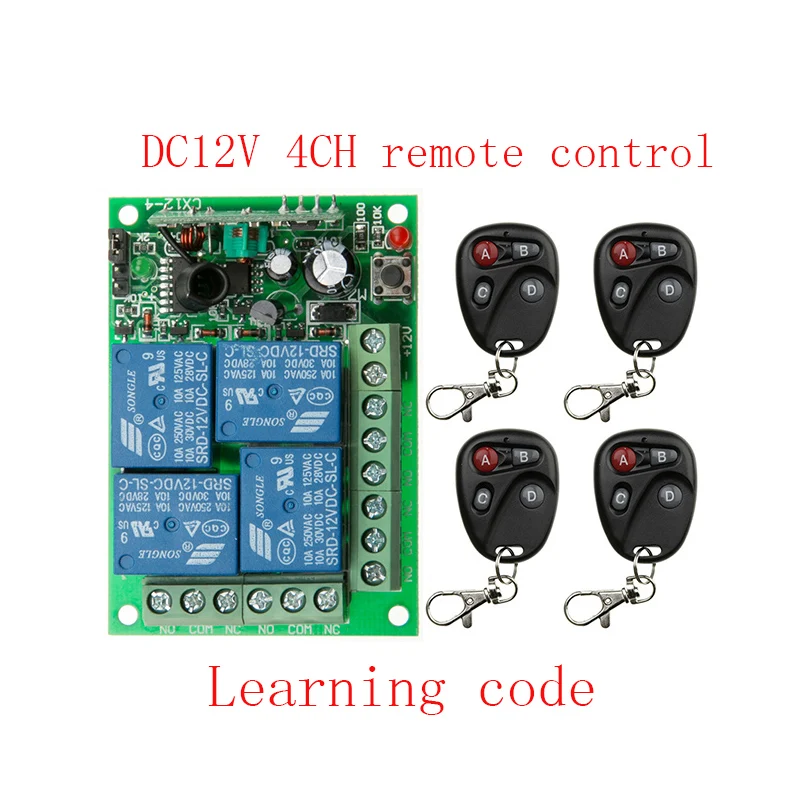 

Горячая Распродажа Новый DC12V 4CH10A беспроводной переключатель системы дистанционного управления teleswitch 1 * приемник и 4 * передатчик аппликатор...