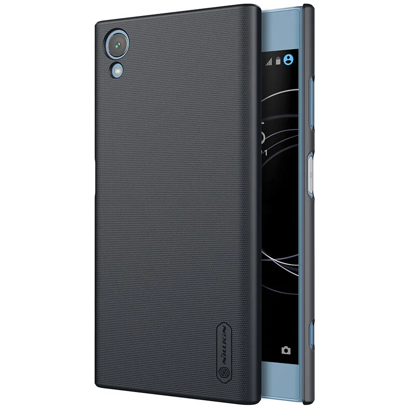 Nilkin для sony XA1 Plus чехол Nillkin матовый Жесткий PC Пластиковый матовый защитный чехол для задней панели телефона для sony Xperia XA1 Plus чехол s - Цвет: black