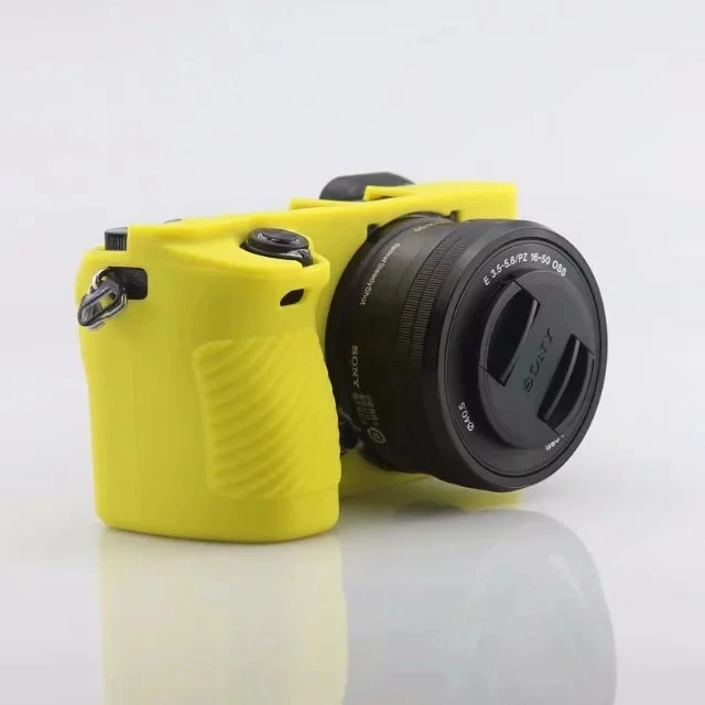 NiYi лучше резиновый силиконовый чехол защитная рамка для sony A6300 A6400 ILCE-6300 камера Мягкая 7 цветов