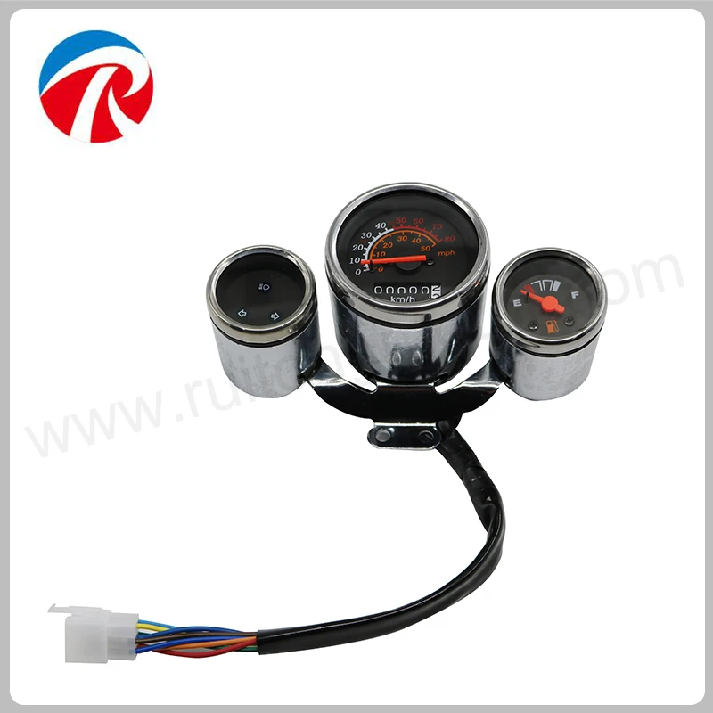Ретро Гранд 50cc круглый мотоцикл хром спидометр|chrome speedometer|speedometer 50ccmotorcycle speedometer |