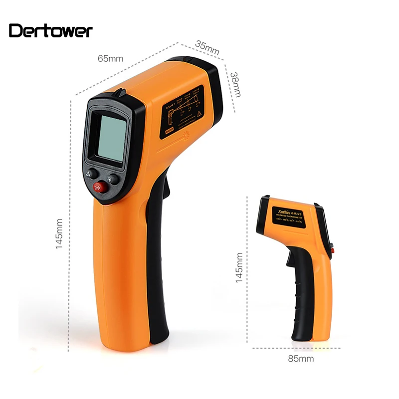 Цифровой инфракрасный термометр GM320 Бесконтактный пирометр ИК лазерный точечный